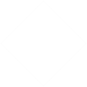 A black diamond shape with a white inner diamond, on a solid black background.